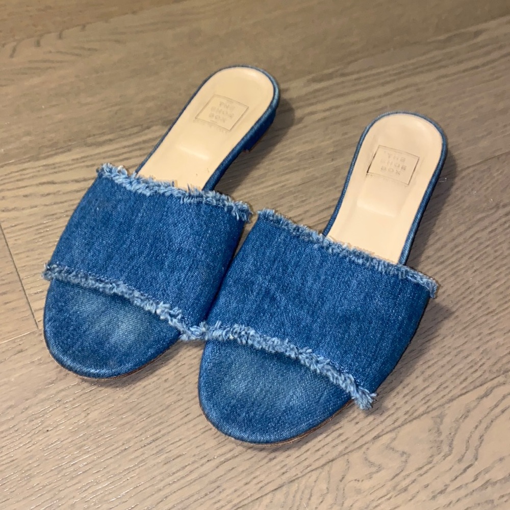 The Shoe Box Denim Sandals